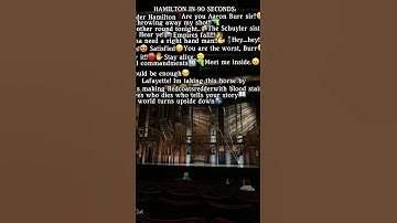 Thumbnail of Hamilton in 60 seconds ⭐️🎭