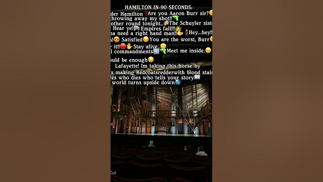 Hamilton in 60 seconds ⭐️🎭