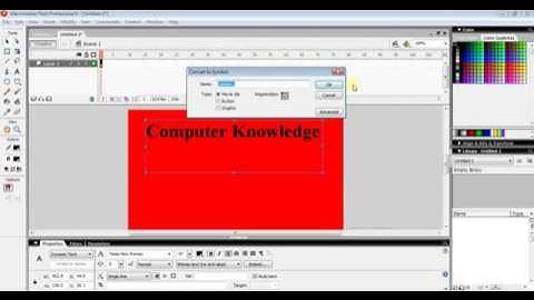 Macromedia flash 8 Text Effect 2  Bevel, Glow, Blur effects