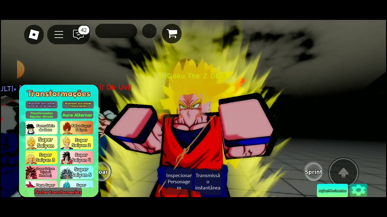 how to make Goku The z in dragon ball rp azure YouTube