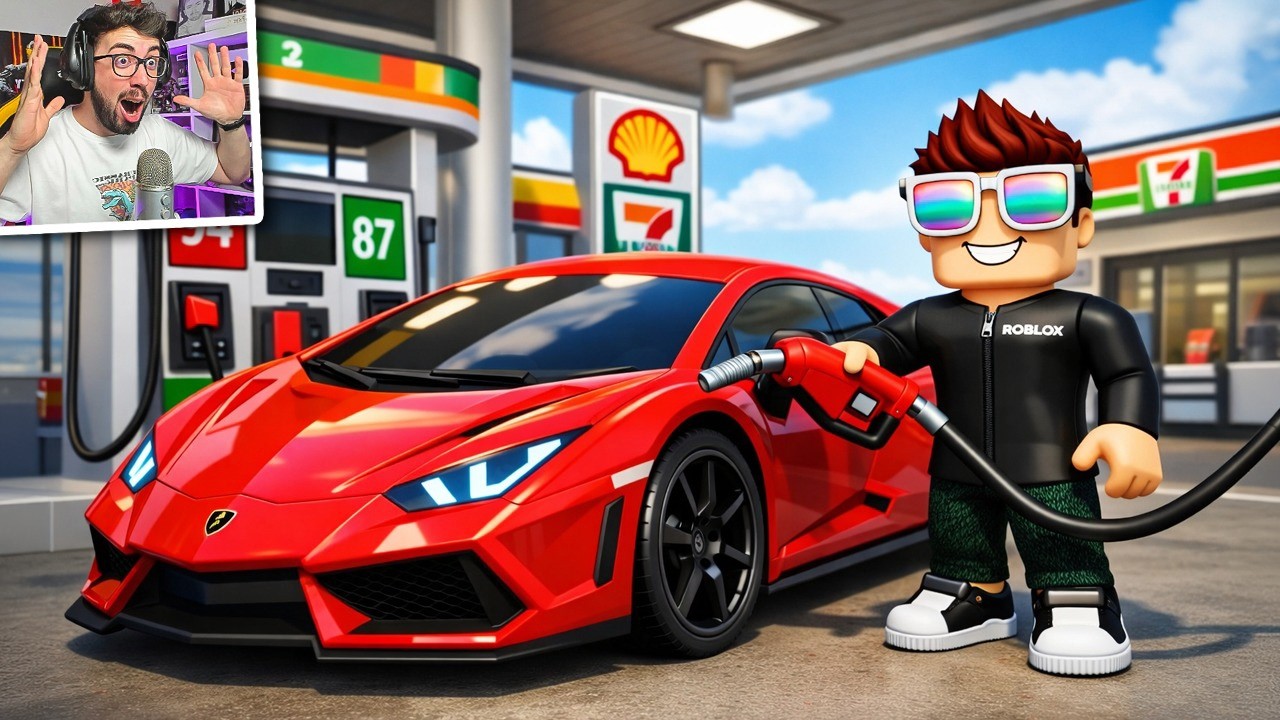 Probé el MEJOR JUEGO de GASOLINERA de ROBLOX