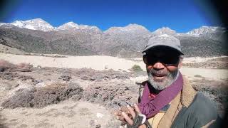 Amidst the green forest, he sang while tending goats, yet the Himalayan landscape remained arid.