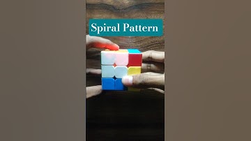 how to make Spiral Pattern on Rubik