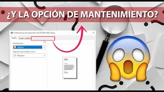 No Me Aparece La Opcin De Mantenimiento En Mi Impresora  Canon  Epson  Hp