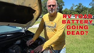 RV TOAD BATTERY GOING DEAD WHILE TOWING? (RV TOAD)