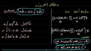 #تكامل / شرح مبسط للتكامل بإستخدام #التجزئ