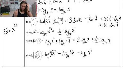 4.3 Properties of Logarithms