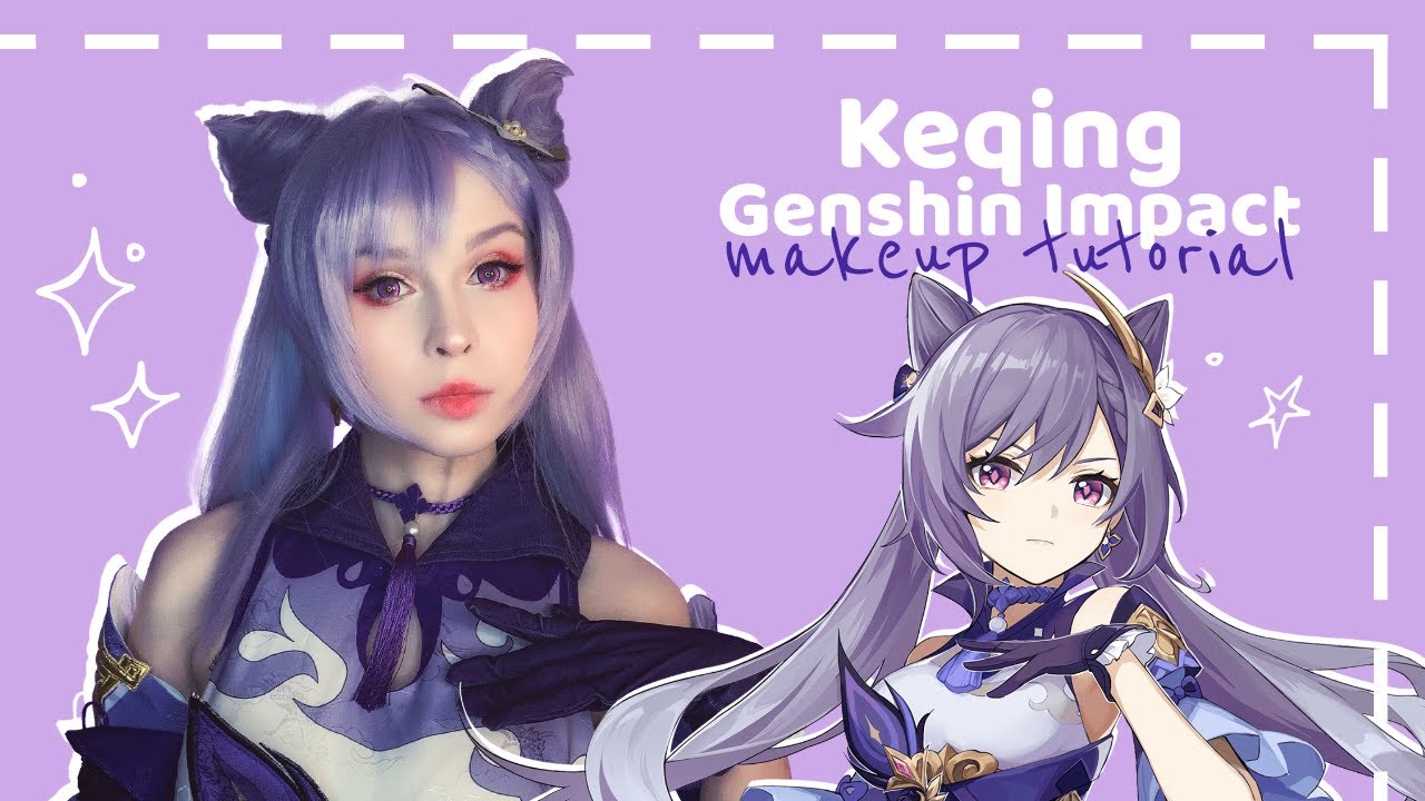 ✧Keqing - Genshin Impact - Cosplay Make Up Tutorial Makeover Transformation✧
