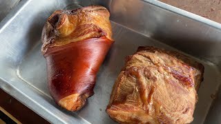 Smoking ham with wood from a Thai garden, Ep.41