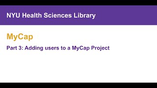 Introduction to MyCap, Part 3: Adding users to a MyCap Project. screenshot 4