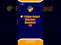The Power of "any()" function #17 | Python output-based interview QnA | InterviewPrep #shorts