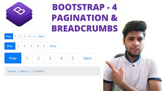 Pagination & Breadcrumbs in Bootstrap in Hindi | Bootstrap 4 Tutorial for beginners in Hindi - 15