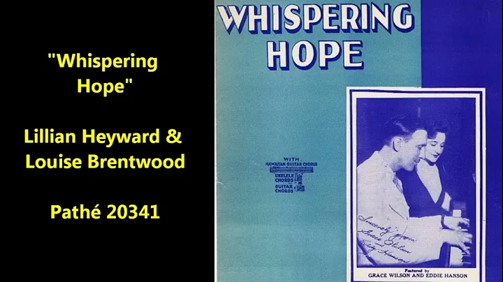 "Whispering Hope" famous sacred hymn by Alice Hawt...