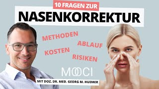 Die wichtigsten Komplikationen bei ästhetischen Nasenoperationen