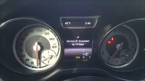 HOW TO RESET SERVICE MESSAGE ON 2014 MERCEDES BENZ CLA 250