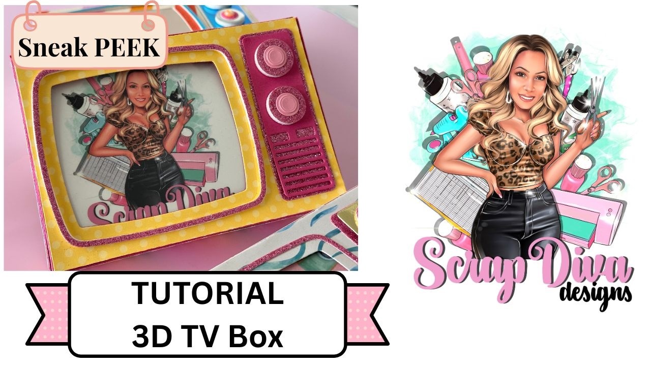 Scrap Diva Designs | Анонс | Урок по созданию 3D ТВ-бокса