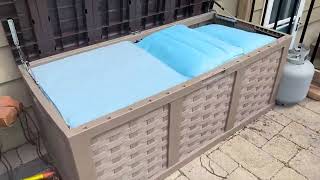 Devoko 100 Gallon Waterproof Large Resin Deck Box Indoor Outdoor Lockable Storage Container Review