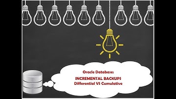 RMAN INCREMENTAL BACKUP Differential vs Cumulative