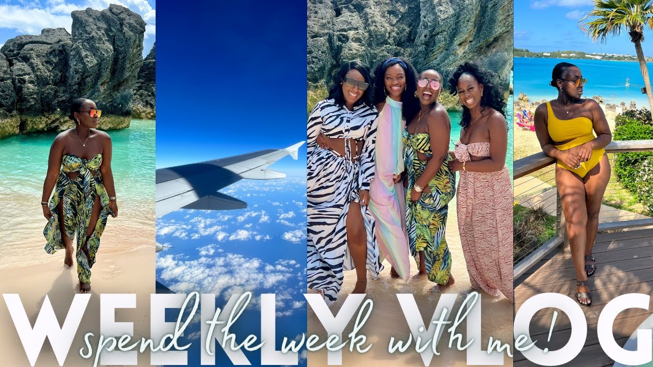 WEEKLY VLOG #59: BERMUDA GIRLS TRIP, DAY PARTY, ALMOST MISSED MY FLIGHT AND MORE | MenaAdubea