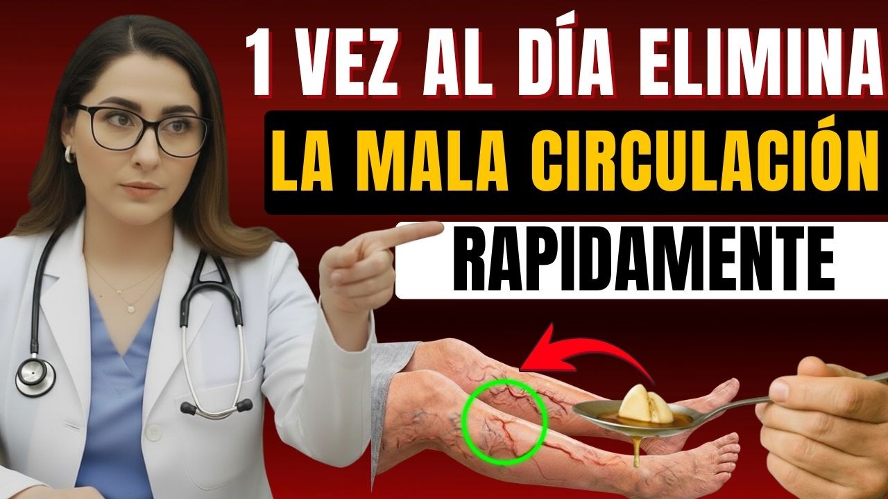 1 CUCHARADA AL DÍA: Adiós MALA CIRCULACIÓN, VARICES y COÁGULOS en Piernas | Dra. Salomé
