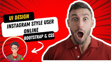 Instagram Style user Online Using Bootstrap and CSS || Pure Css Ui Design || CSS Animation