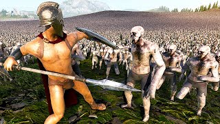 10 MILLION Zombies Fight Spartan Army  Ultimate Epic Battle Simulator 2