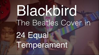 Microtonal Beatles guitar cover Blackbird in 24EDO -H. Wakabayashi　微分音ギター ビートルズ