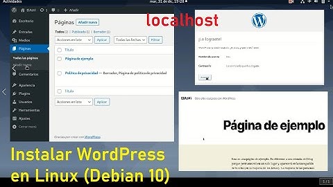 Instalar Wordpress en Linux (Debian 10) Completo -Apache, PHP, MySQL-MariaDB- Localhost🐼
