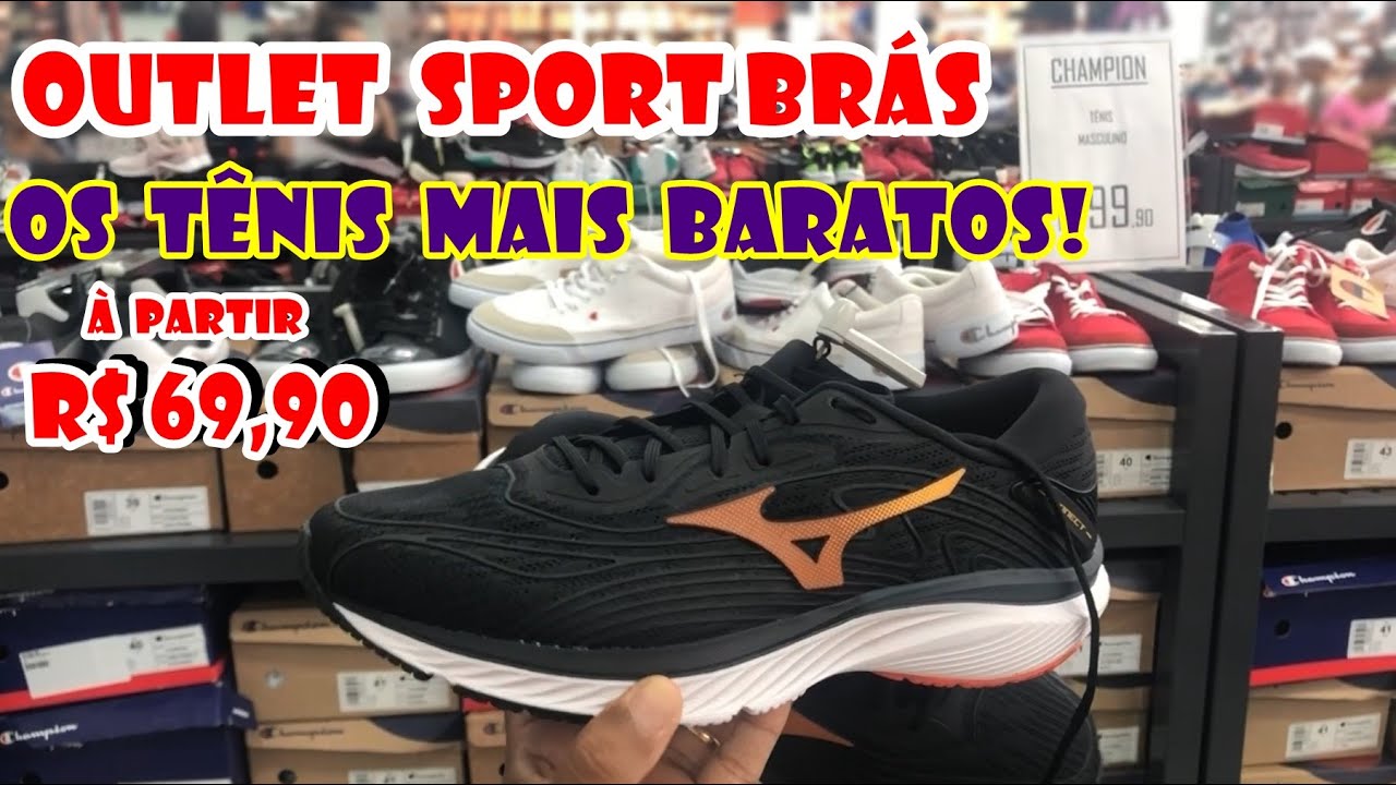 A MAIOR FONTE DE TÊNIS BARATO E ORIGINAL EM SP - MIZUNO - PUMA - CHAMPION -  FILA - SPORT BRÁS OUTLET 