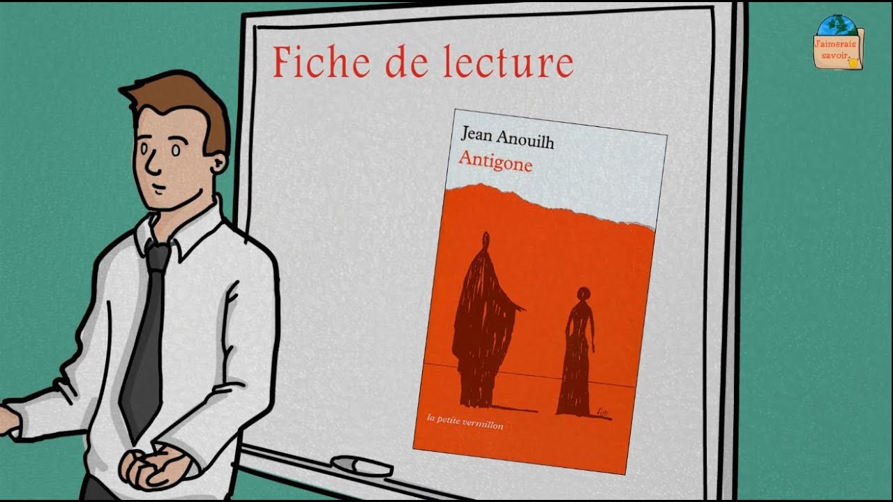 Page De Garde Antigone Antigone de Jean Anouilh - Fiche de lecture - 1 ère année bac - YouTube
