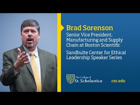 Sandbulte Center for Ethical Leadership Speaker Series: Brad Sorenson