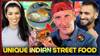 Unique Indian Street Food! NIGHT MARKET Street Food in Punjab! - REACTION!