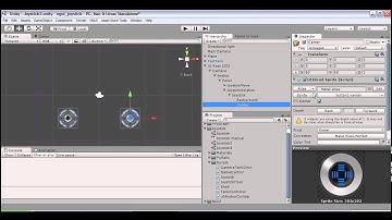 Joystick for mobile: control of the turret rotation and shoot
