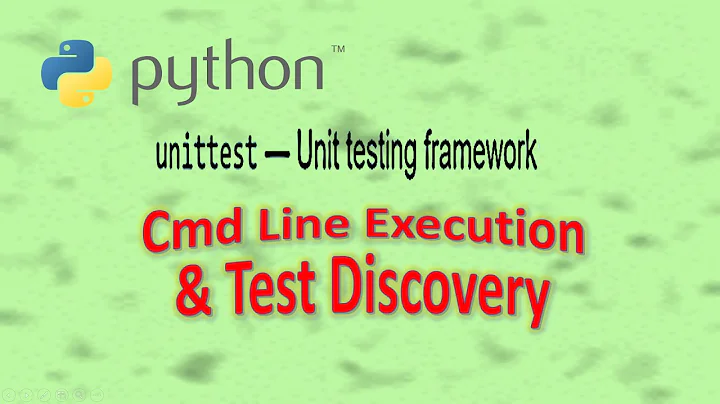 Python Unittesting: Test Discovery and Windows Cmd line execution