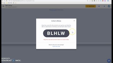 Book Creator - Invite Students to Library