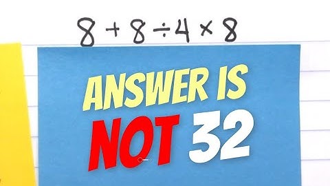 Most People Get This Simple Math Problem Wrong!