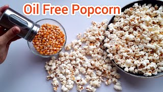 Oil Free POPCORN || How to make Popcorn without Oil & without Microwave #shorts by FooD HuT