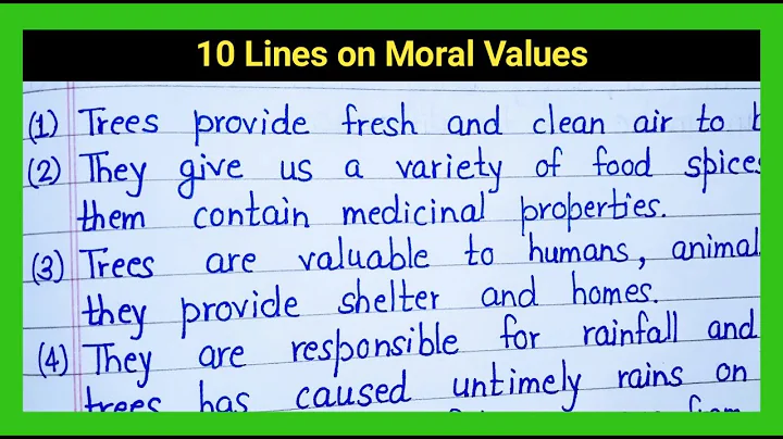 10 Lines on Moral Values in English || Short Essay on Moral Values in English || #GK Notes 4U