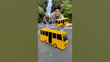 Mijn zelfgemaakte kleine en grote RC-bus uitpakken en testen🔥