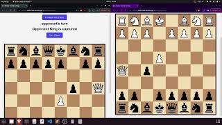 Multiplayer chess game demo screenshot 2