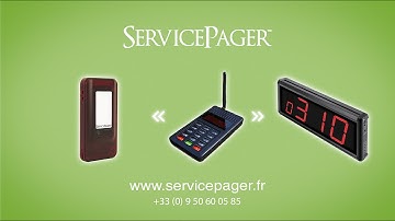ServicePager™ : bipeur client - Gestion file d