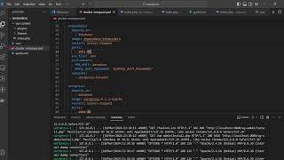 Wordpress installation using docker compose