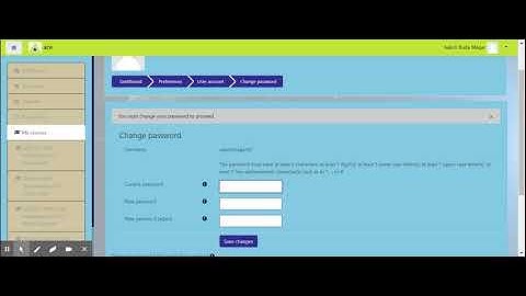 How to change your MOODLE password (for Students)