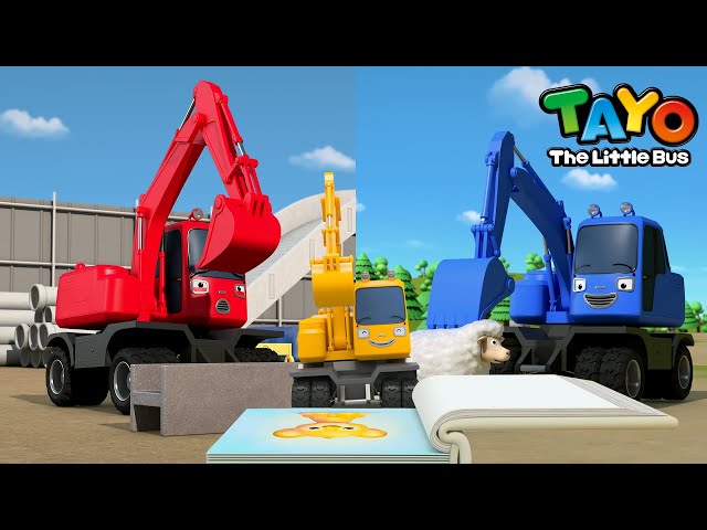 Opposites Song 2 | Learn Opposites with Heavy Vehicles | Poco Color Song | Tayo the Little Bus class=