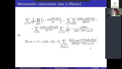 Martin Cech - Mean values of real Dirichlet characters and double Dirichlet series