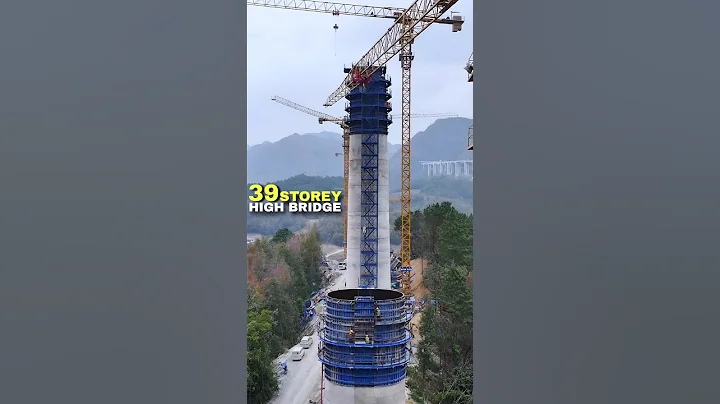 117M High-Pier MEGA BRIDGE China | Yangjiahe Grand Bridge Huangbai Railway #civilengineering