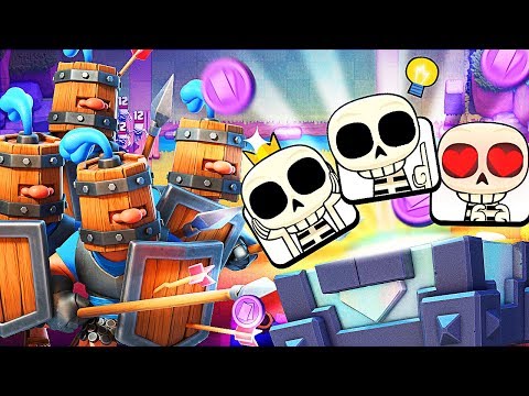 EMOTES DE ESQUELETOS EN EL COFRE TROLL | #BrillanteGo4 | Clash Royale