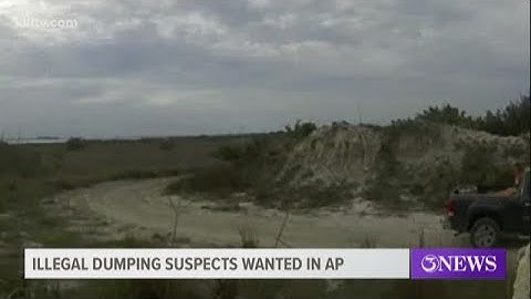 Do you recognize this truck? Aransas Pass police investigate illegal dumping on salt flats