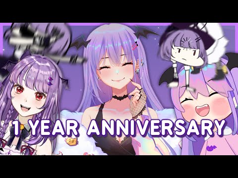 【 1st Anniversary 】  Rayain satu tahunan kita~!  【 VTuber Indonesia 】🦇✨