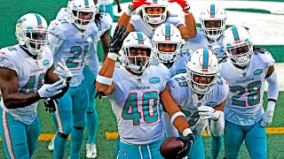 Thumbnail Dolphins cornerback Nik Needham gets his first interception of the season